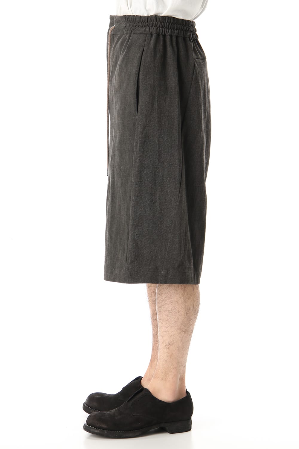 Half pants Cotton jersey Charcoal Dye
