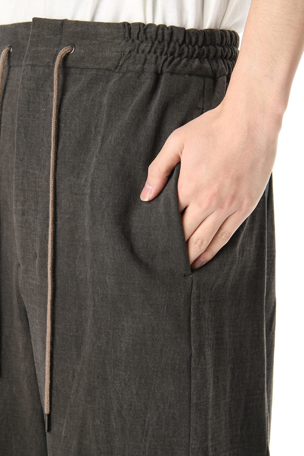 Half pants Cotton jersey Charcoal Dye