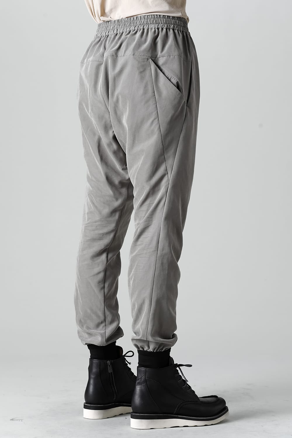 Jogger pants rayon/polyester poplin  Olive