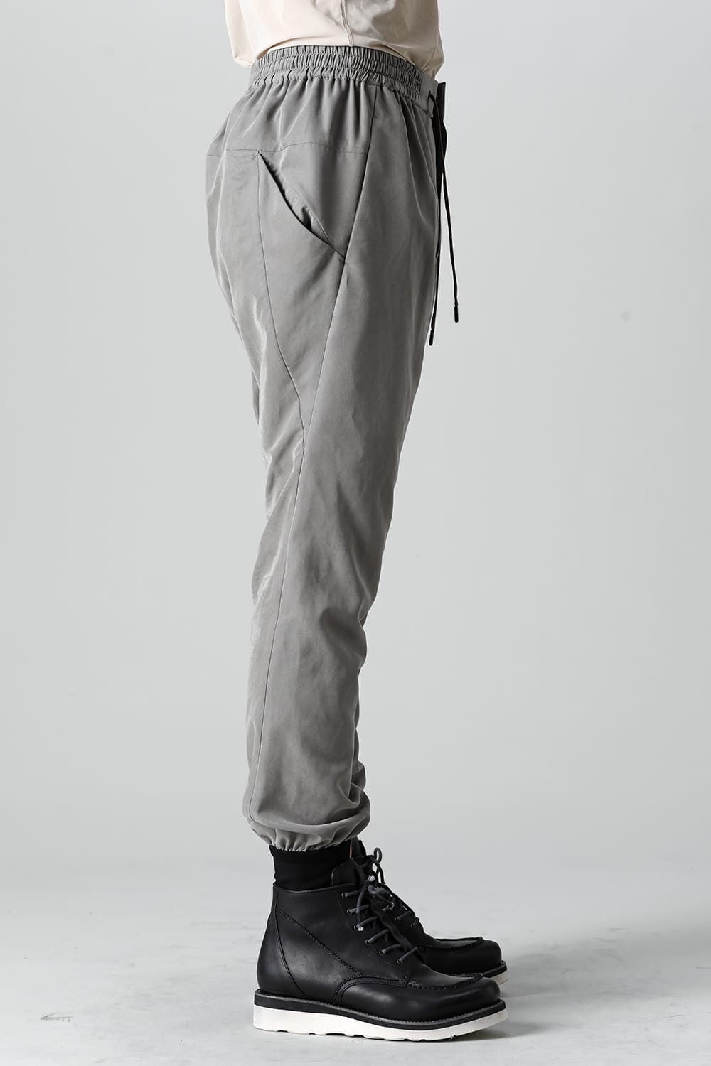 Jogger pants rayon/polyester poplin  Olive