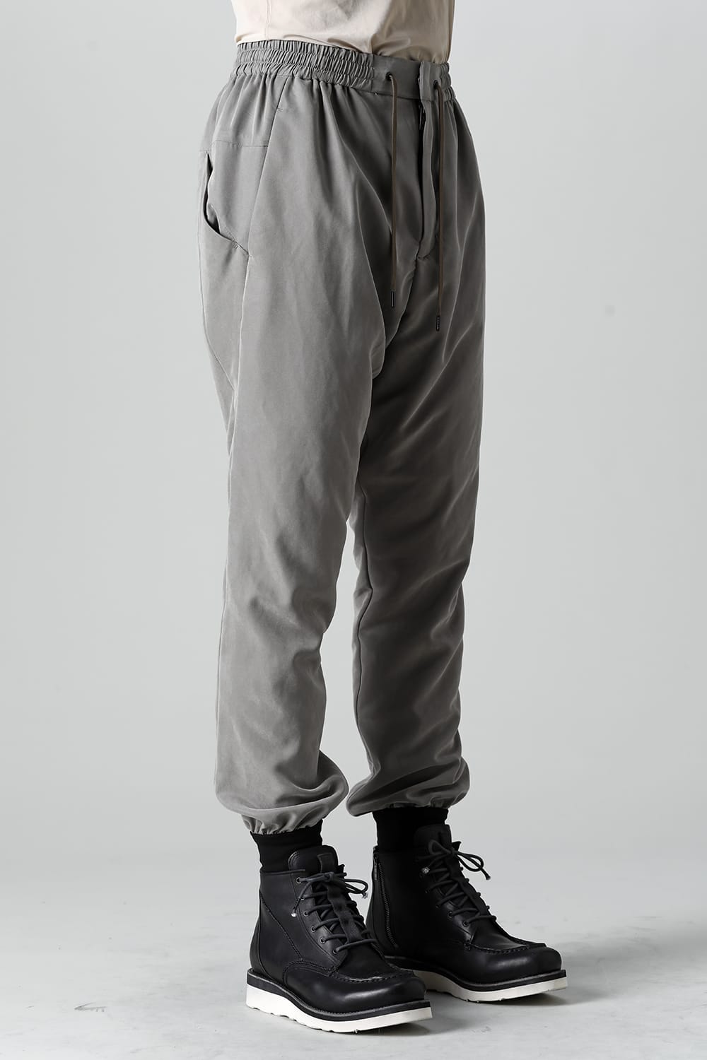 Jogger pants rayon/polyester poplin  Olive