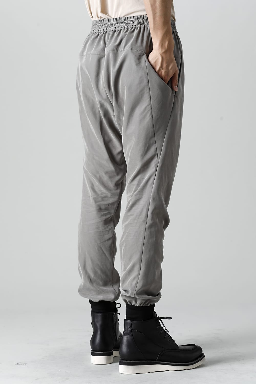 Jogger pants rayon/polyester poplin  Olive