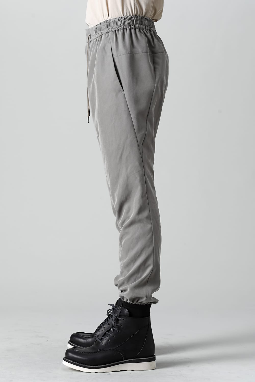 Jogger pants rayon/polyester poplin  Olive