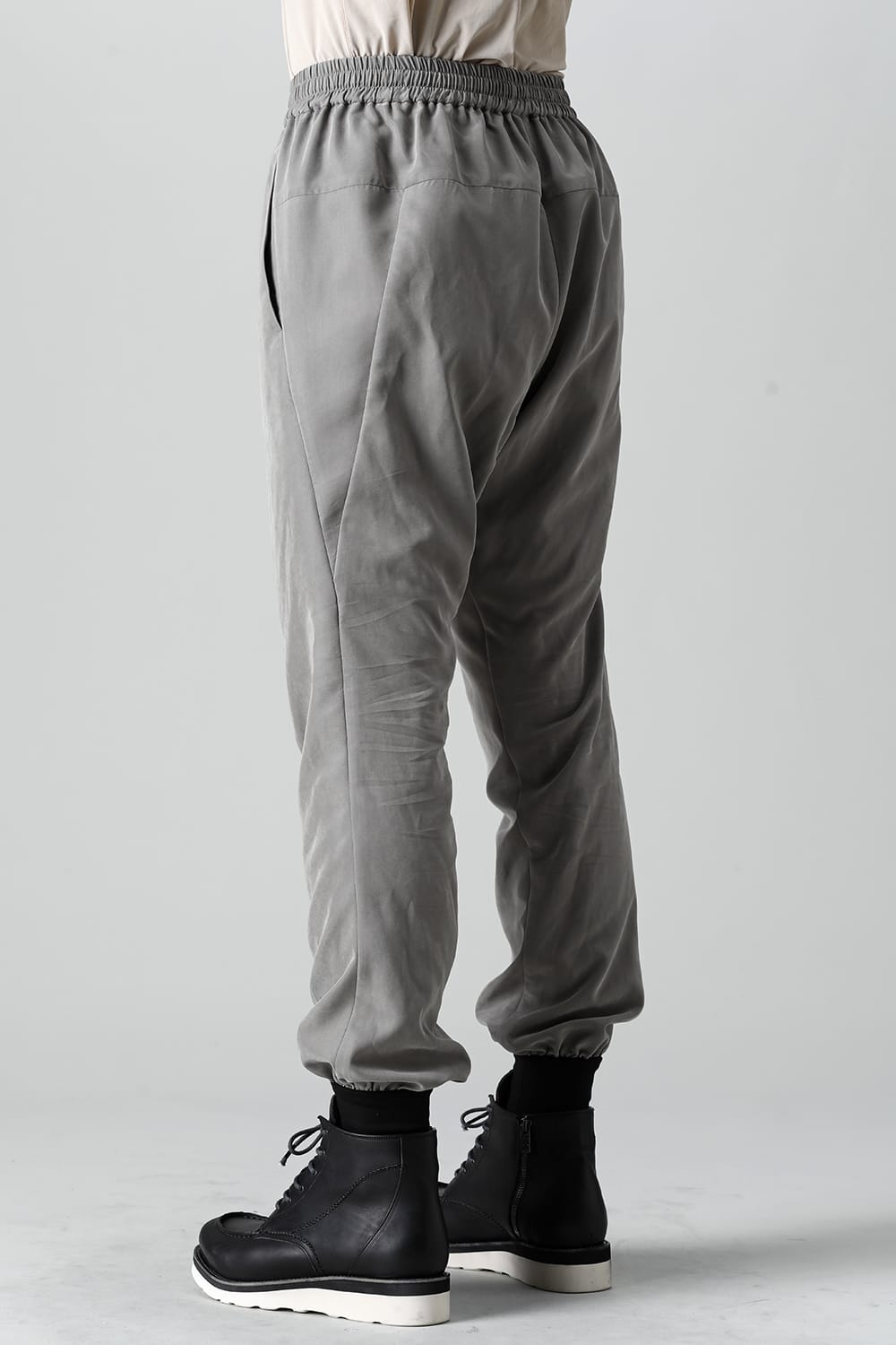 Jogger pants rayon/polyester poplin  Olive