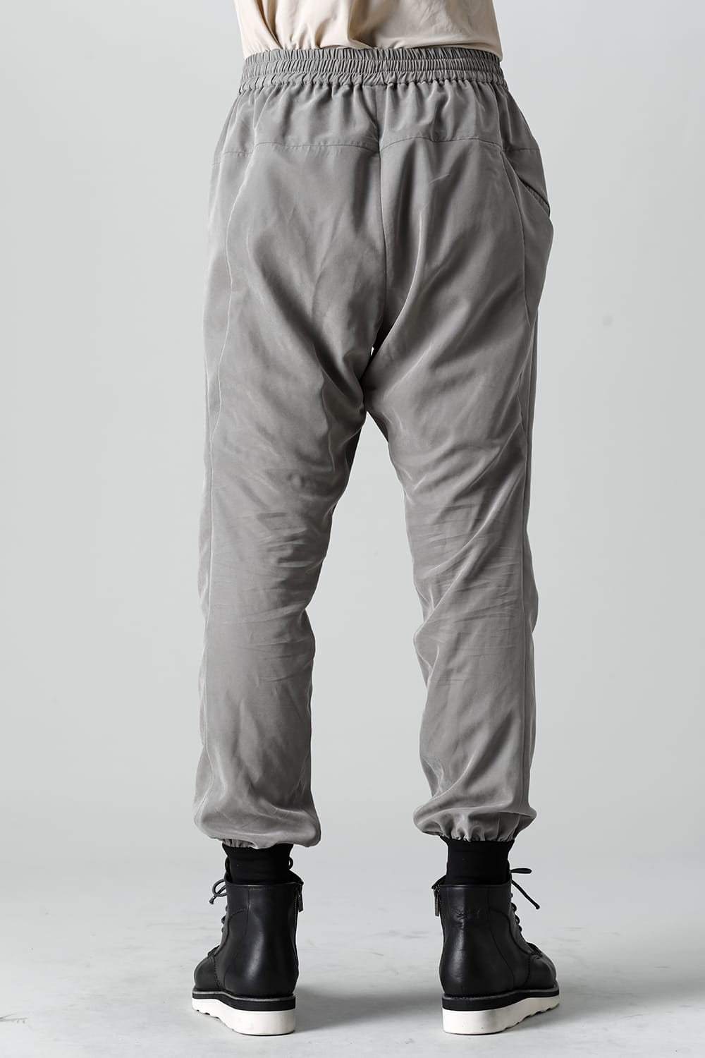 Jogger pants rayon/polyester poplin  Olive