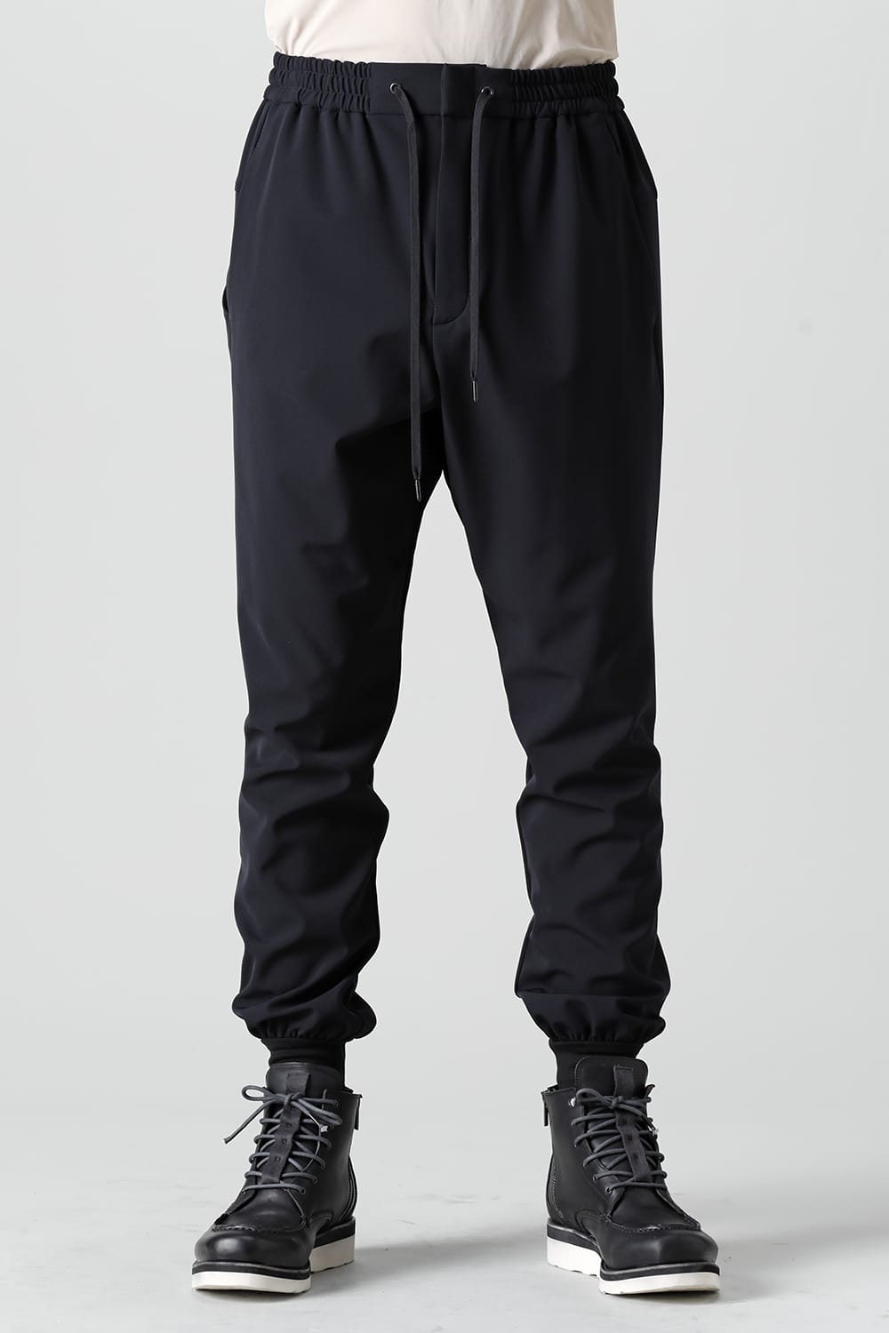 Jogger pants rayon/polyester poplin  Black
