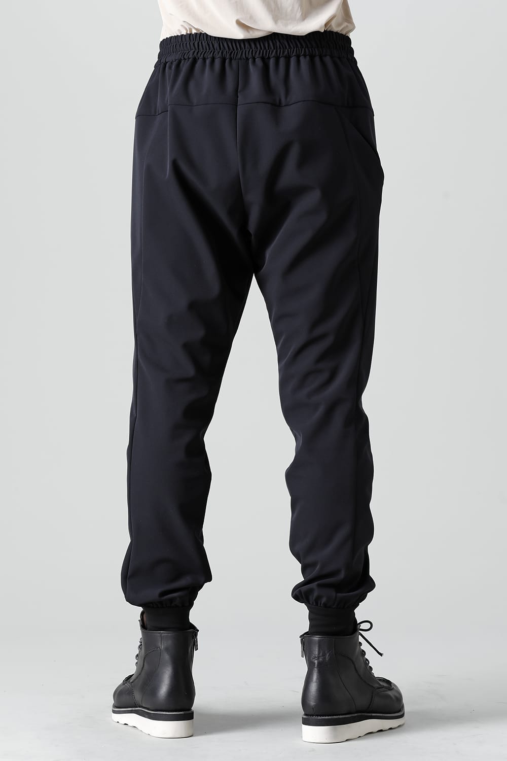 Jogger pants rayon/polyester poplin  Black