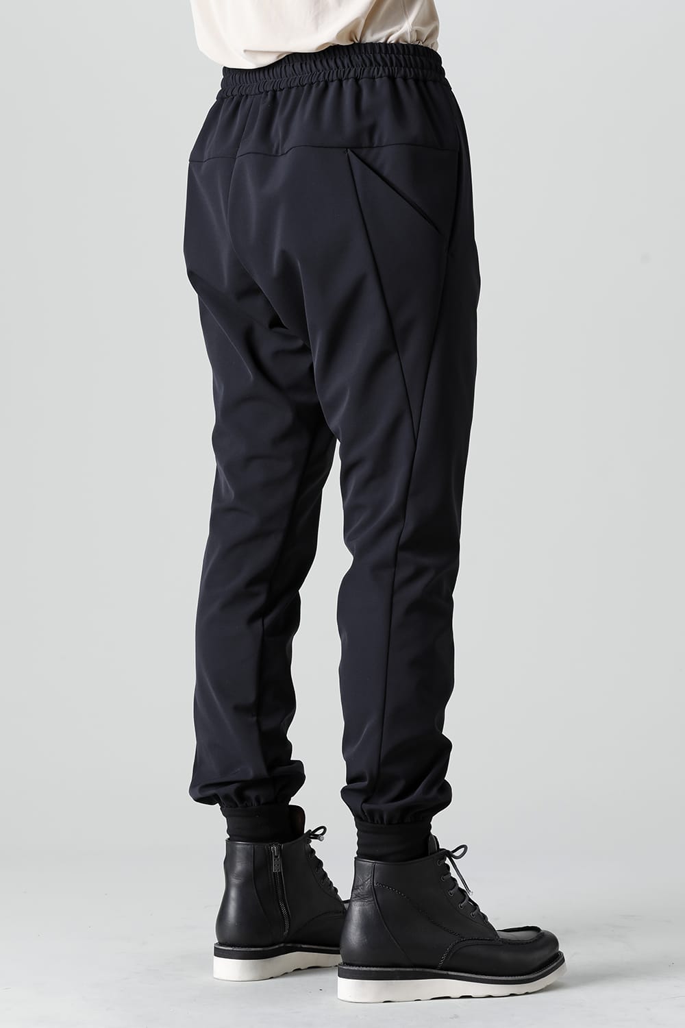 Jogger pants rayon/polyester poplin  Black