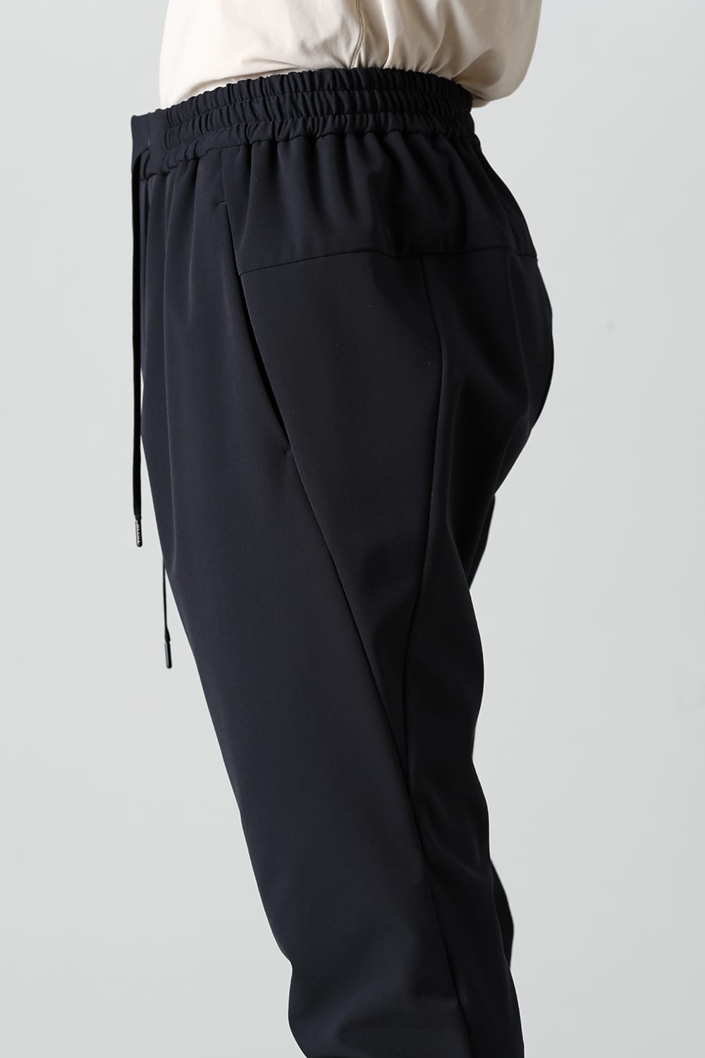 Jogger pants rayon/polyester poplin  Black