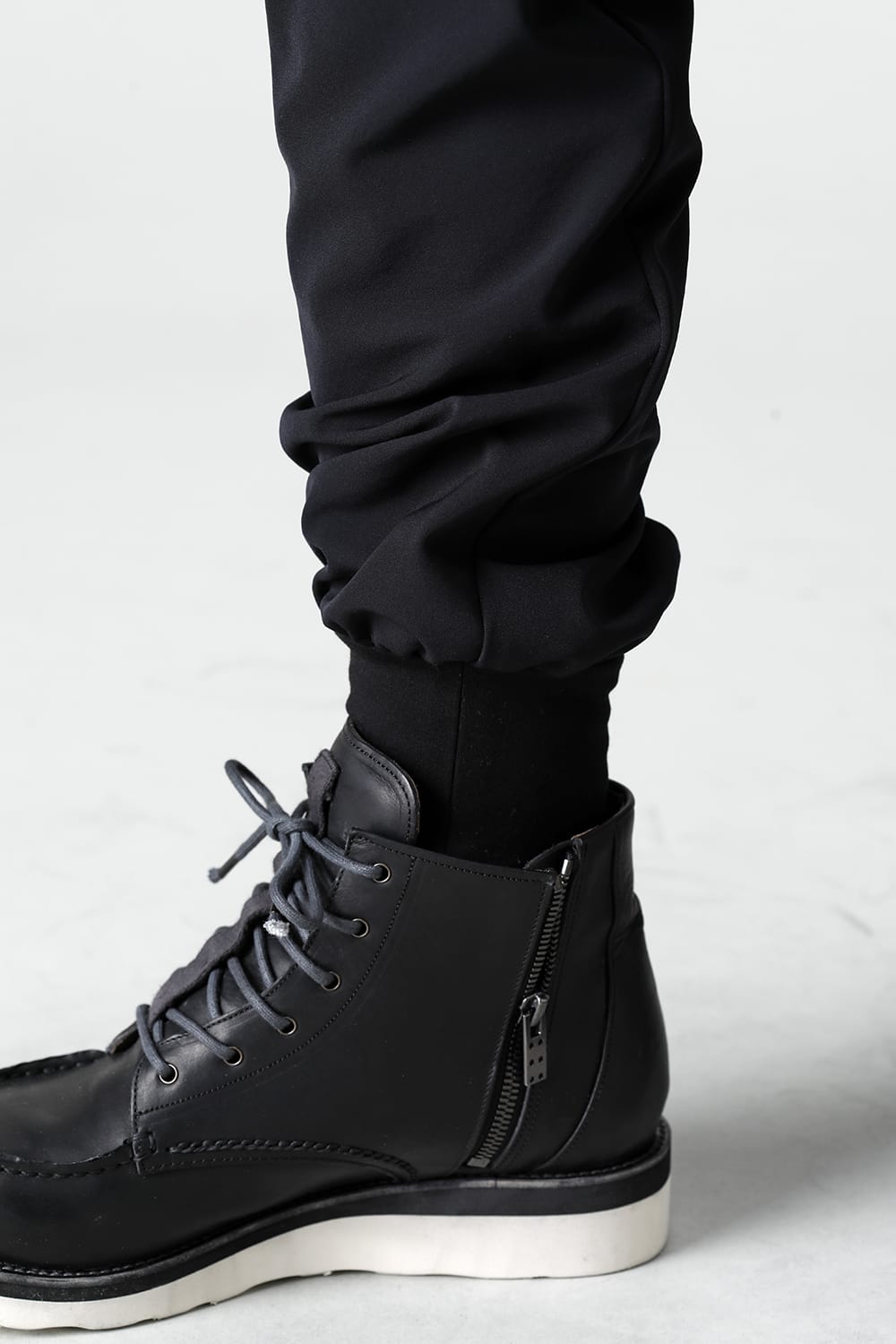 Jogger pants rayon/polyester poplin  Black