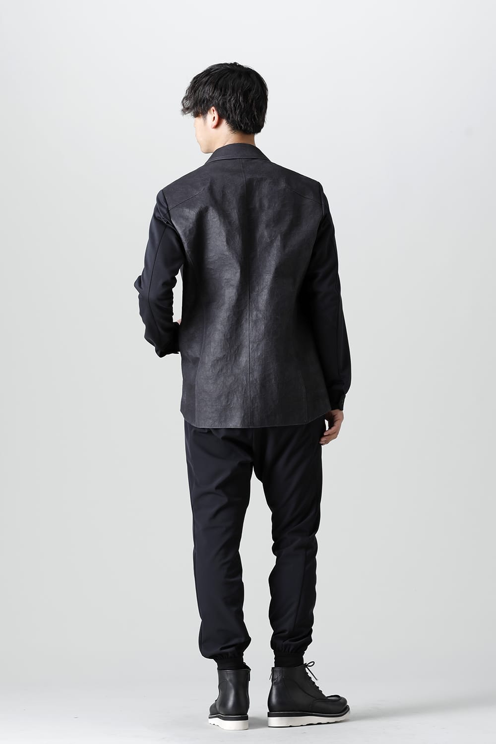 Jogger pants rayon/polyester poplin  Black