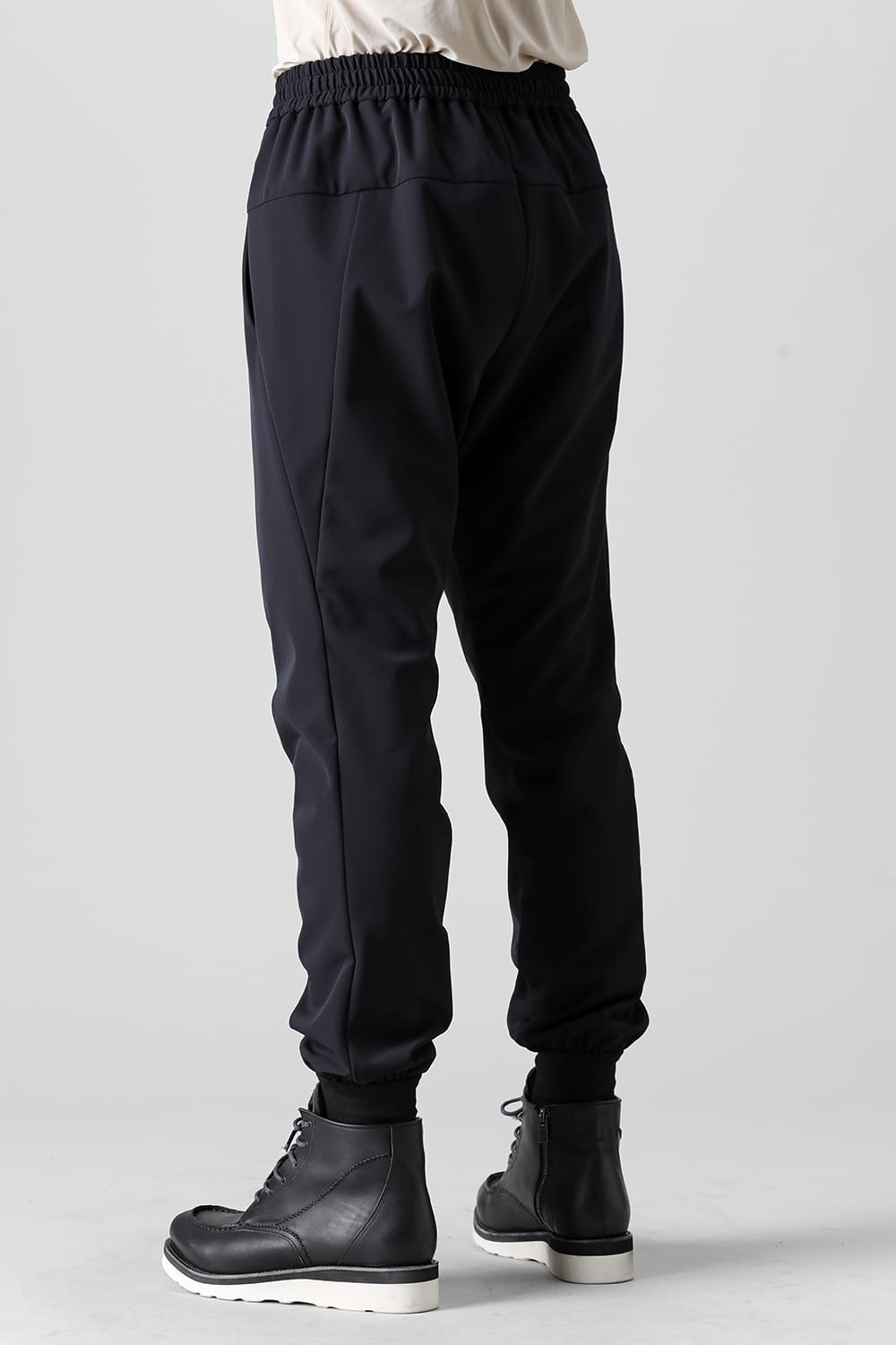 Jogger pants rayon/polyester poplin  Black