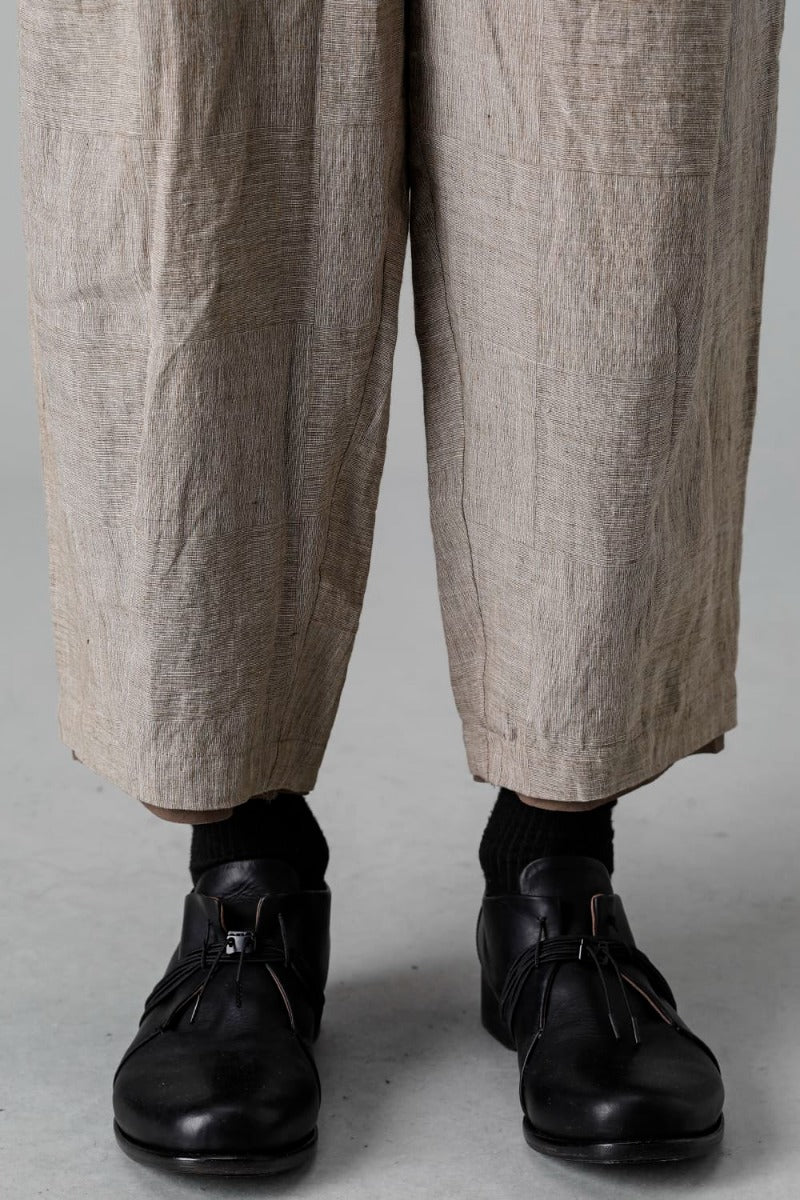 Baggy cropped pants Ramie Dune