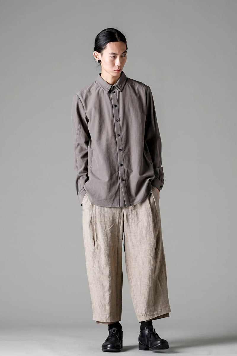 Baggy cropped pants Ramie Dune