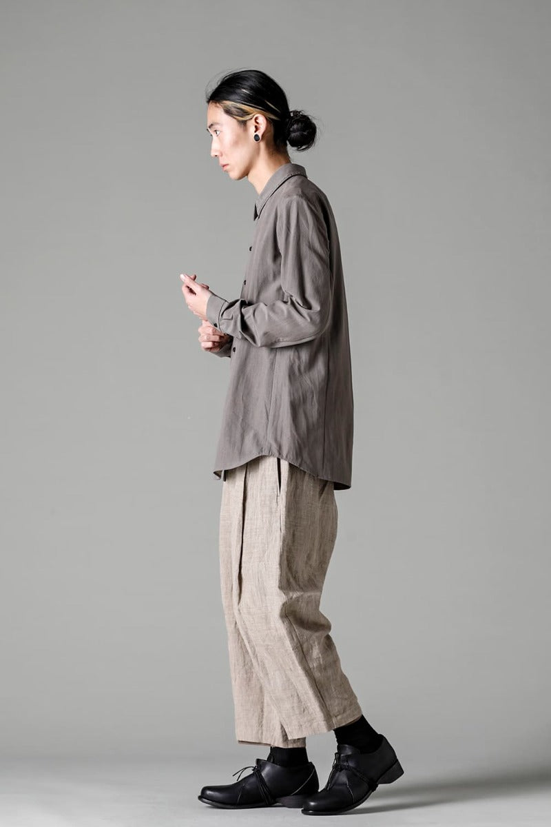 Baggy cropped pants Ramie Dune