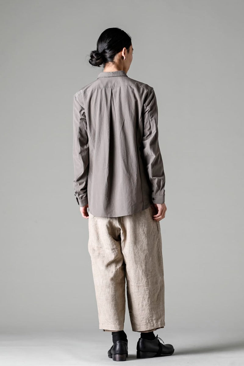 Baggy cropped pants Ramie Dune