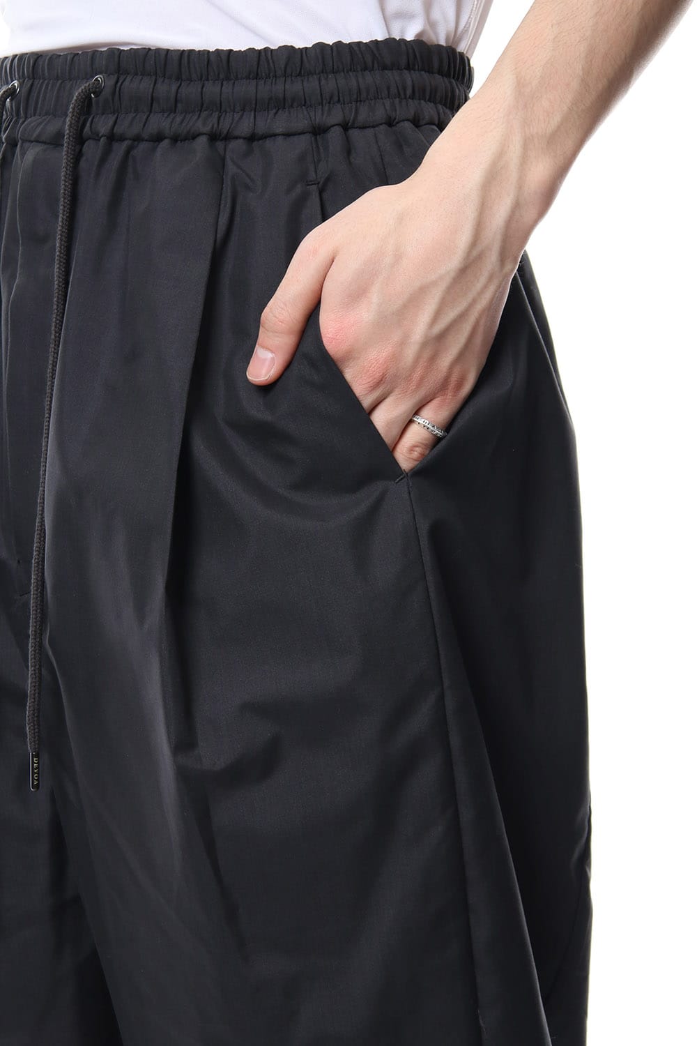 Harf pants Silk typewriter cloth