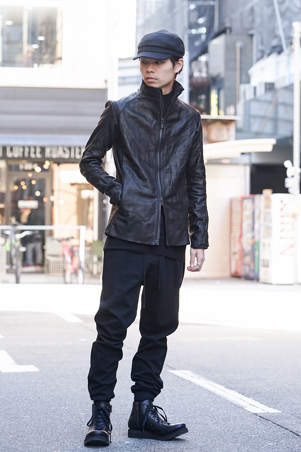 Easy pants Cotton jersey Black