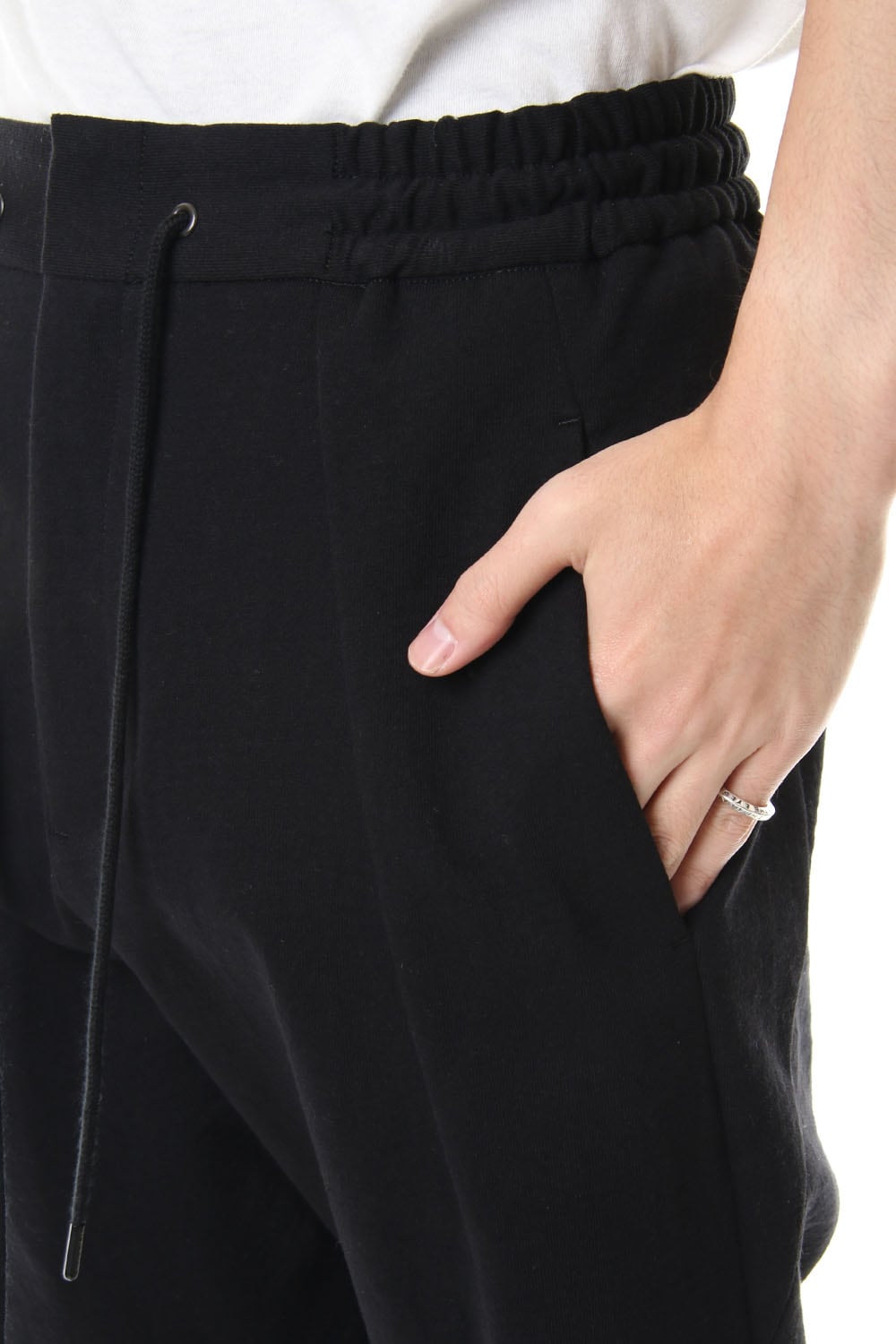 Easy pants Cotton jersey Black