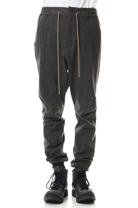 Easy pants Cotton jersey Charcoal Dye