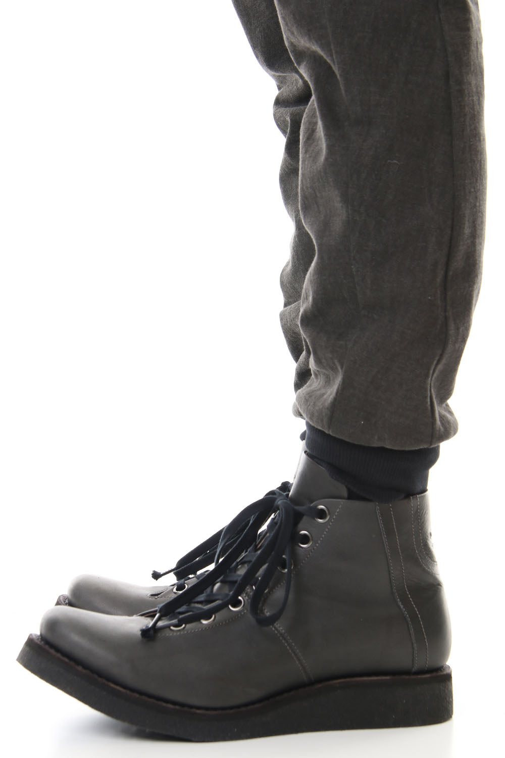 Easy pants Cotton jersey Charcoal Dye