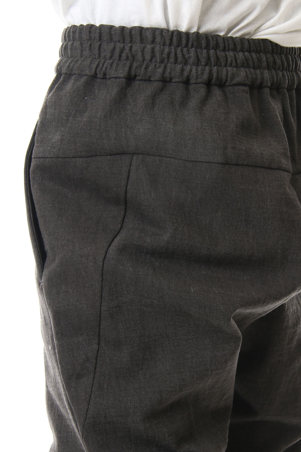 Easy pants Cotton jersey Charcoal Dye