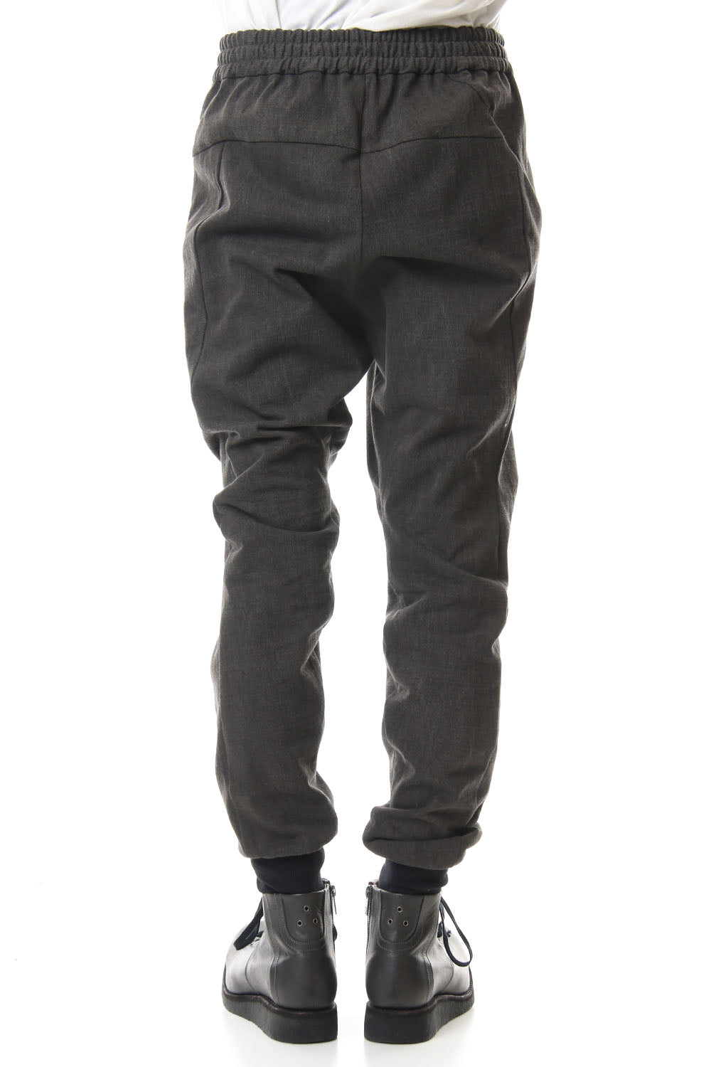 Easy pants Cotton jersey Charcoal Dye