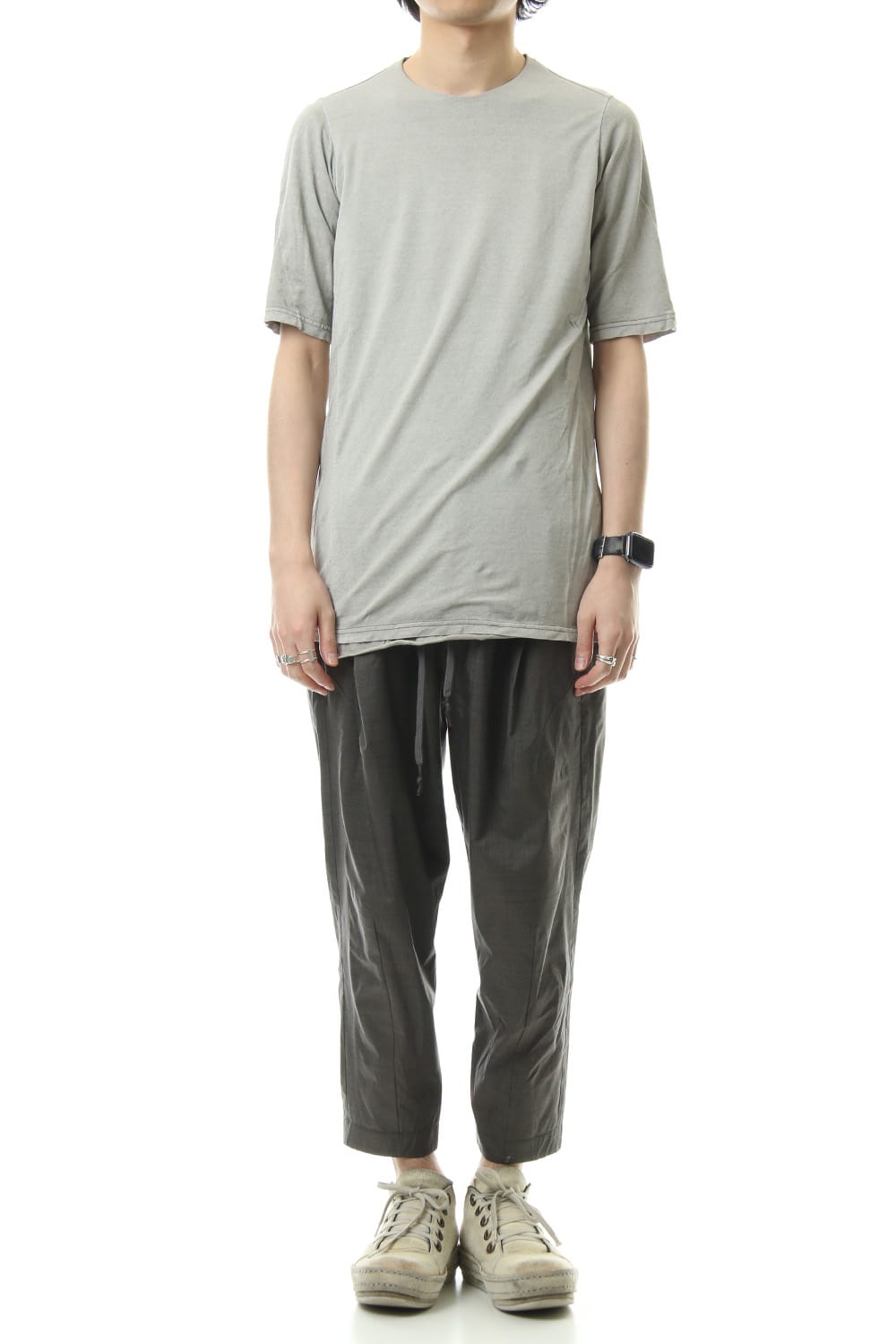 Cropped pants Virgin wool silk