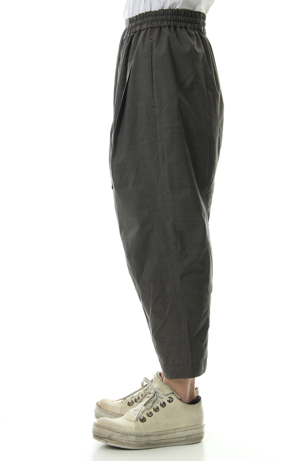 Cropped pants Virgin wool silk