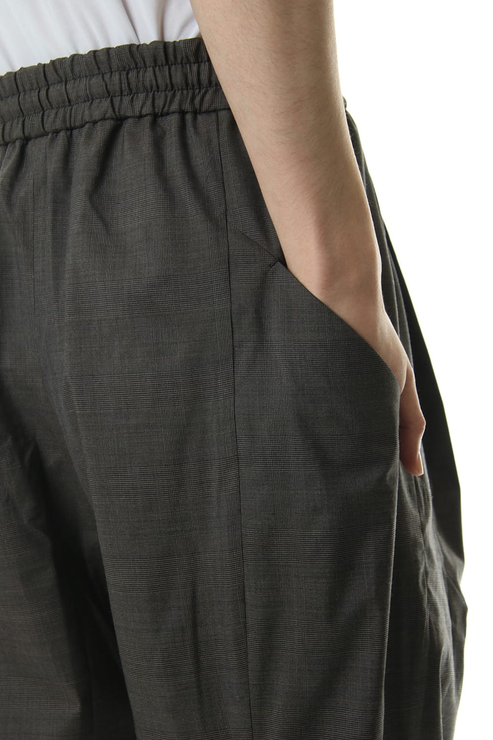 Cropped pants Virgin wool silk