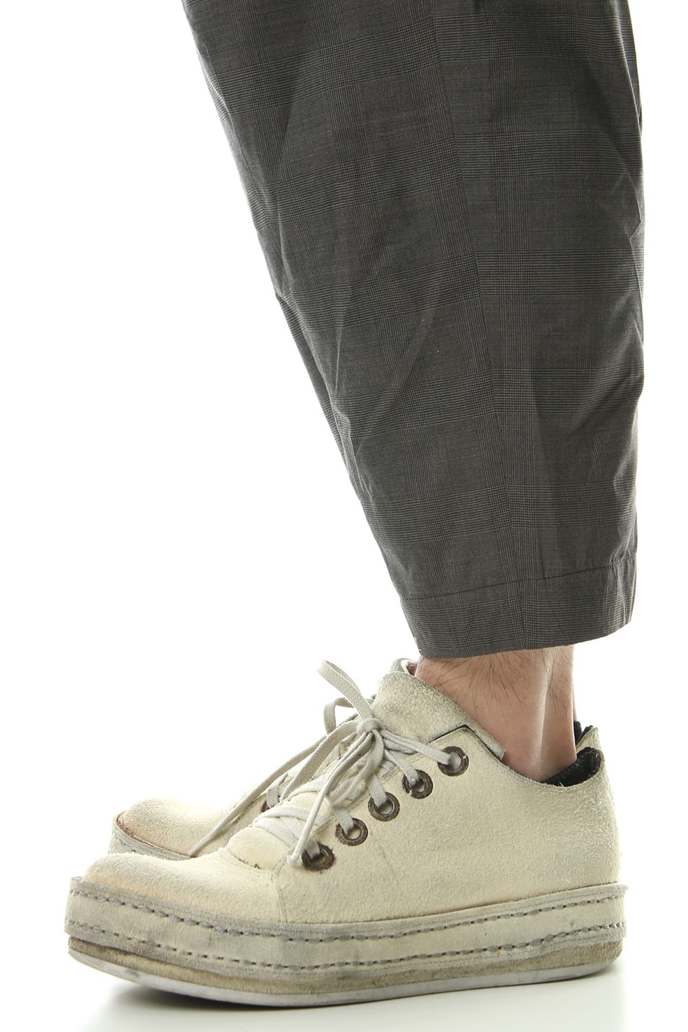 Cropped pants Virgin wool silk