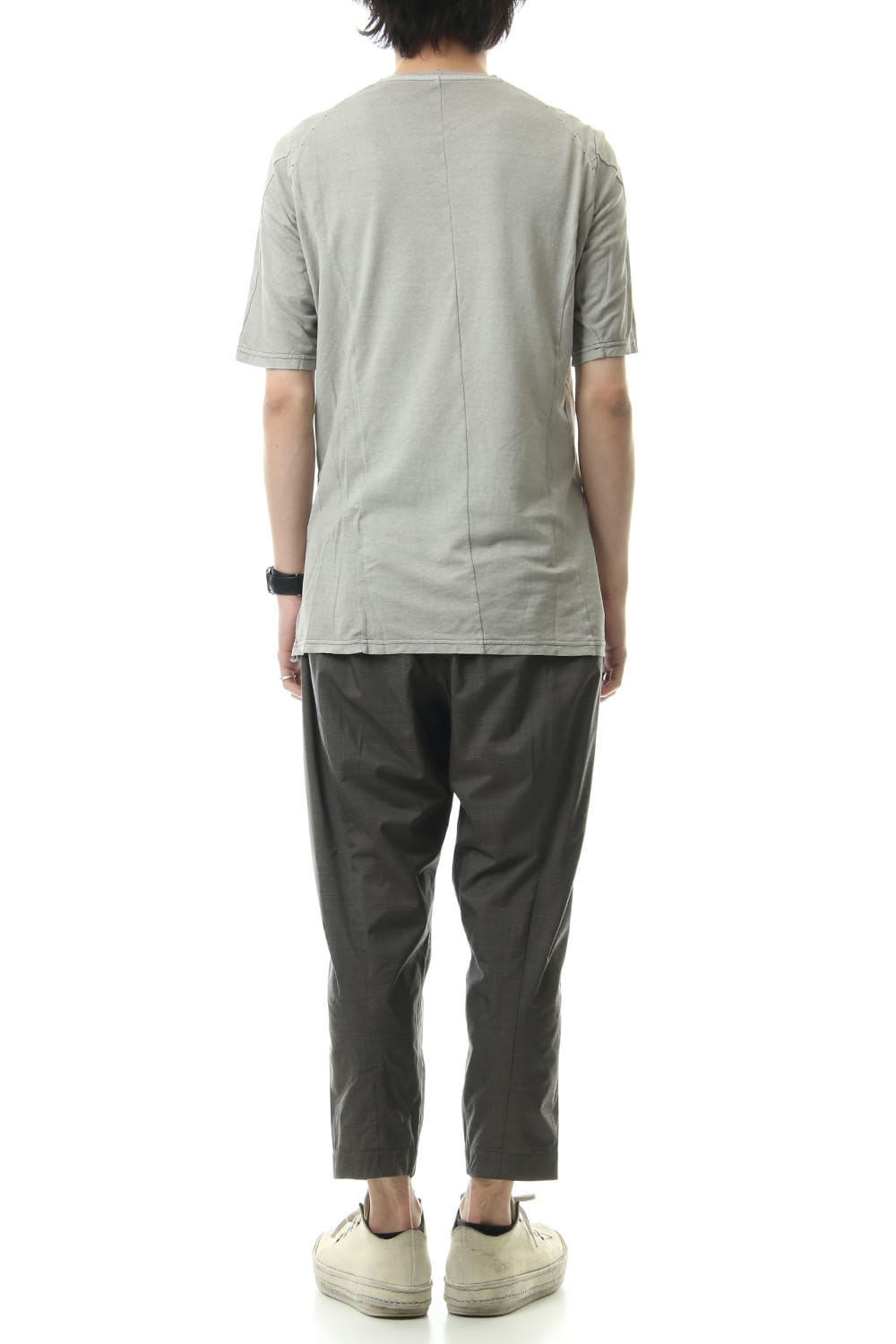 Cropped pants Virgin wool silk