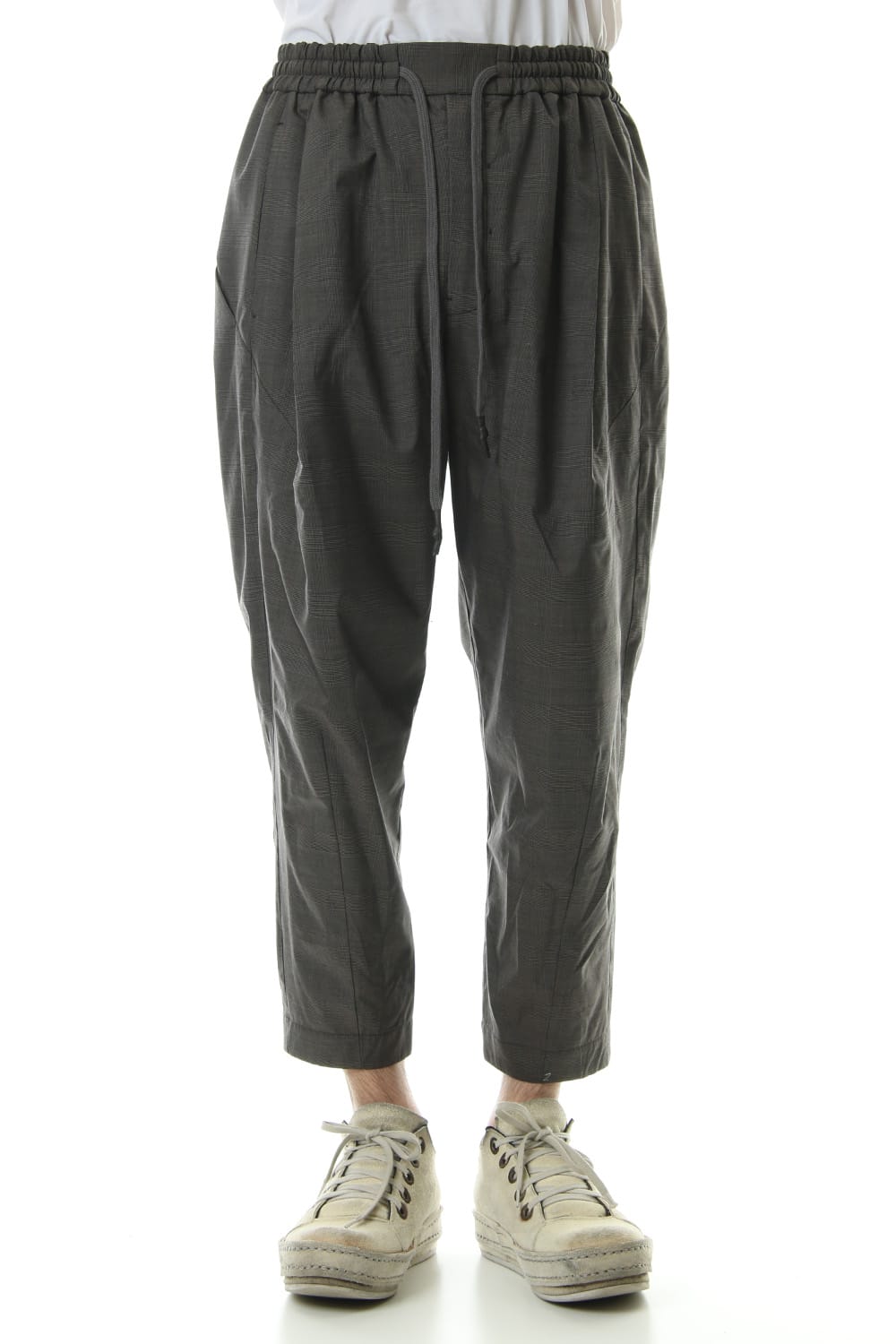 Cropped pants Virgin wool silk