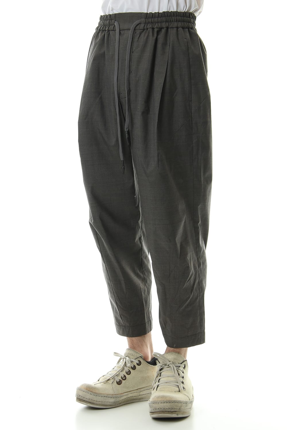 Cropped pants Virgin wool silk