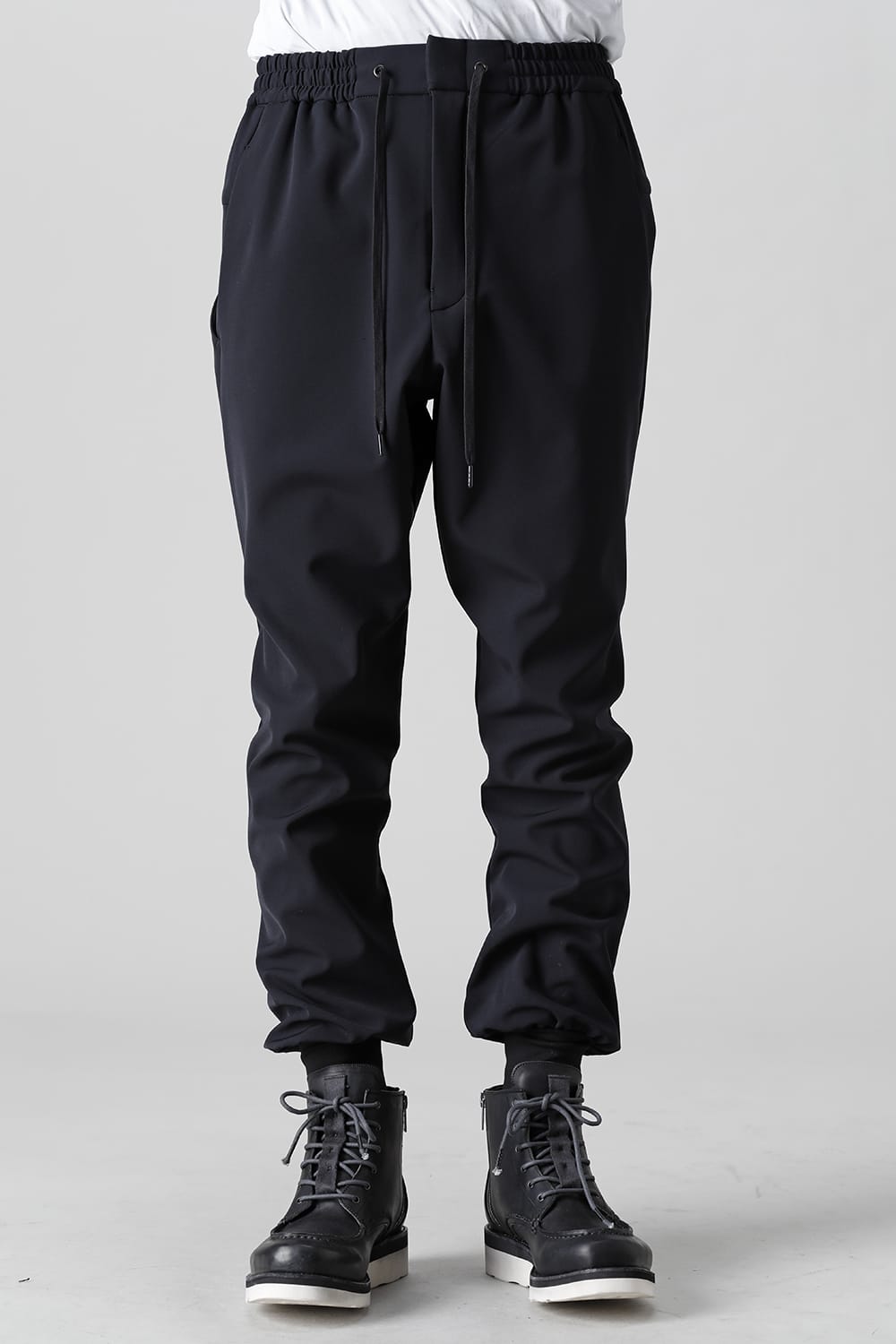 Jogger pants merino wool jersey bonding