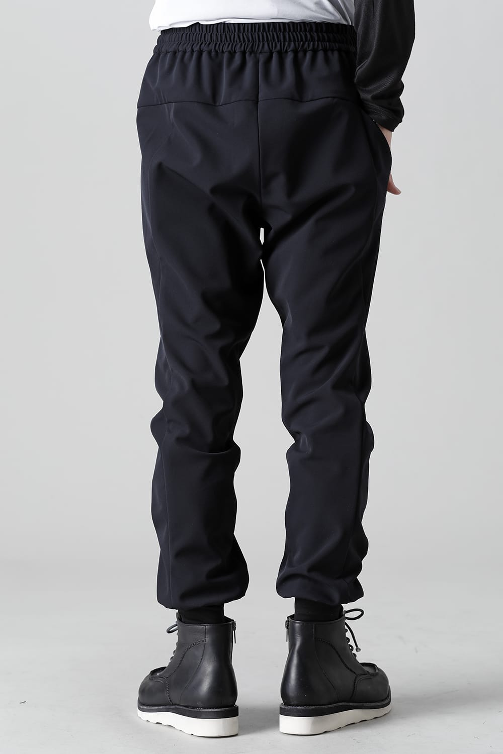 Jogger pants merino wool jersey bonding