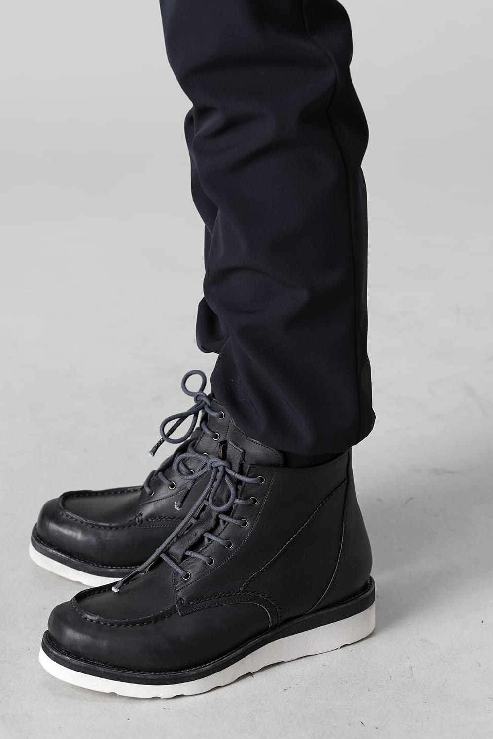 Jogger pants merino wool jersey bonding