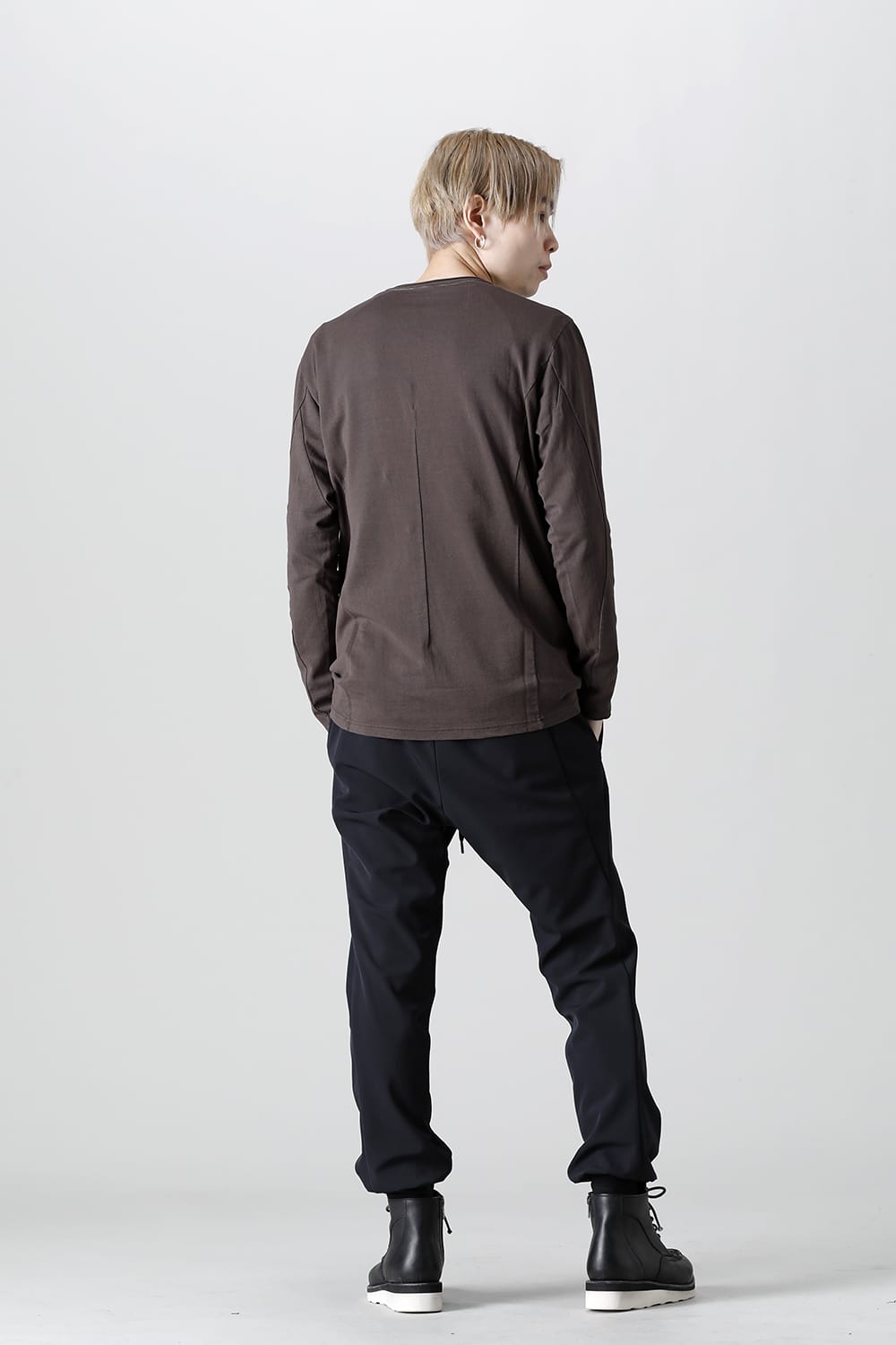 Jogger pants merino wool jersey bonding