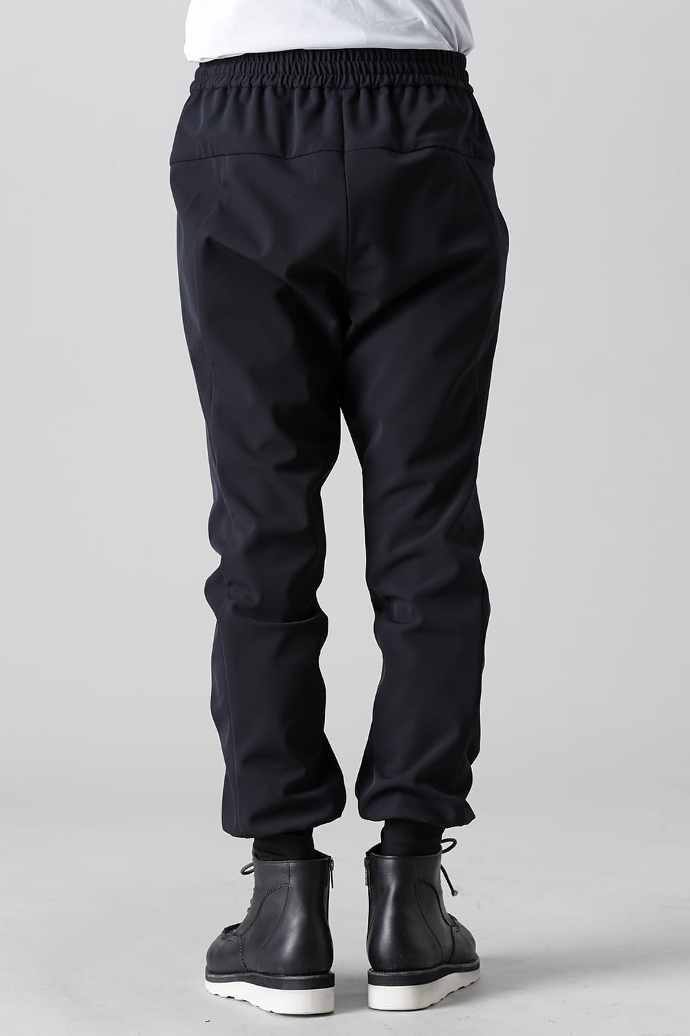 Jogger pants merino wool jersey bonding