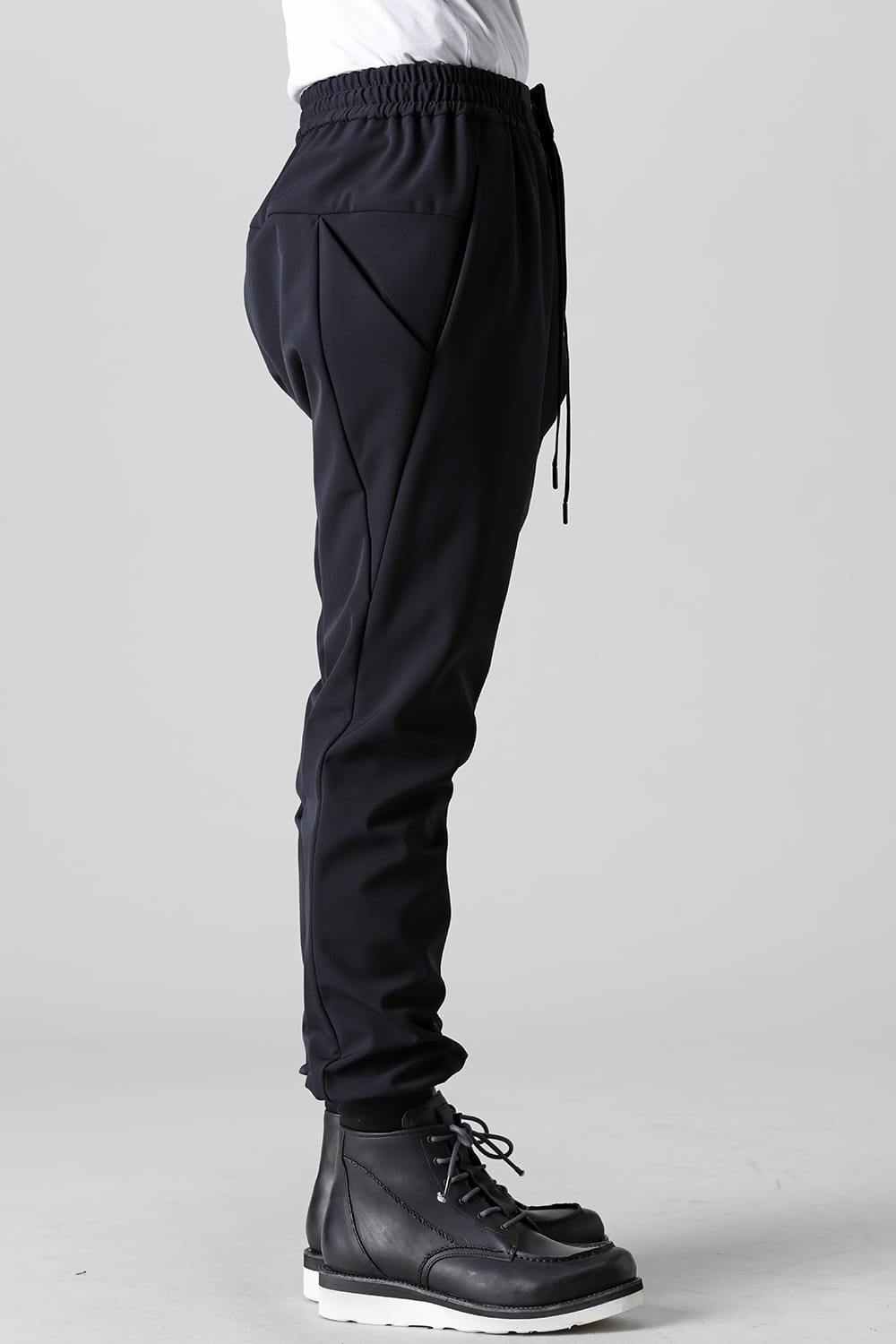 Jogger pants merino wool jersey bonding