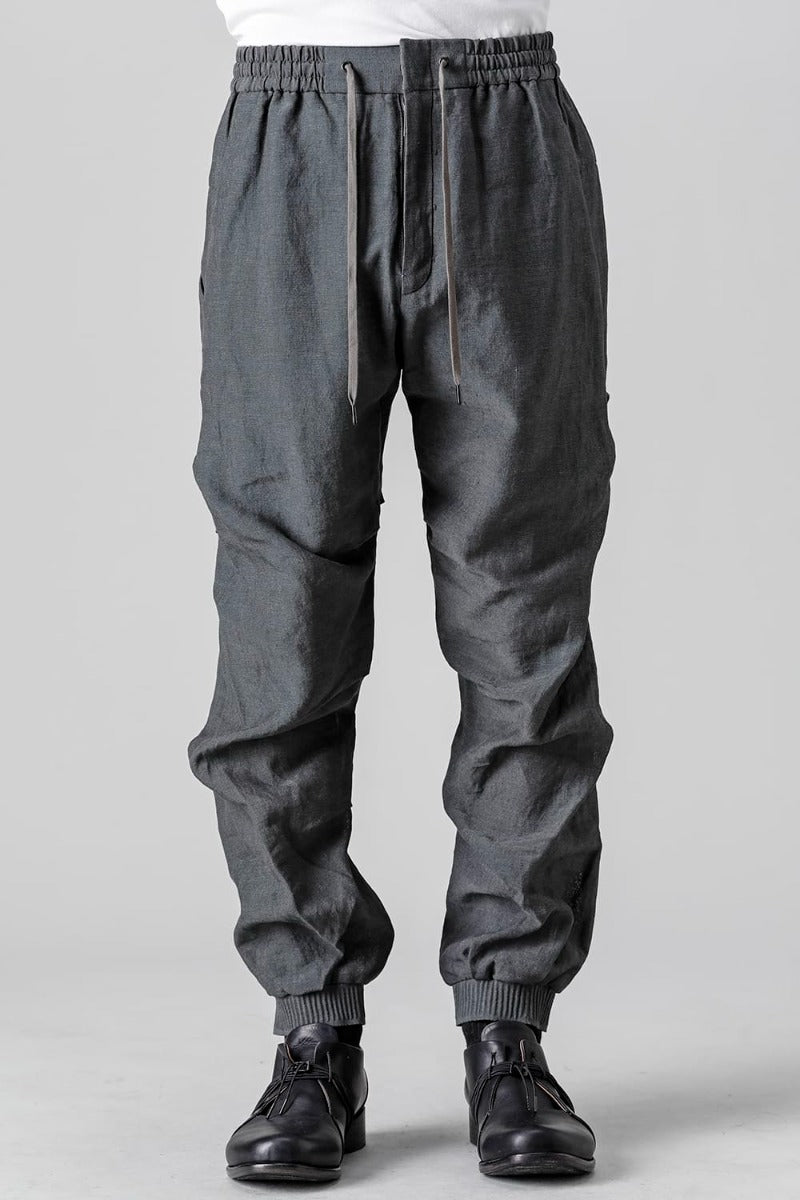Jogger pants  Linen Blue Gray
