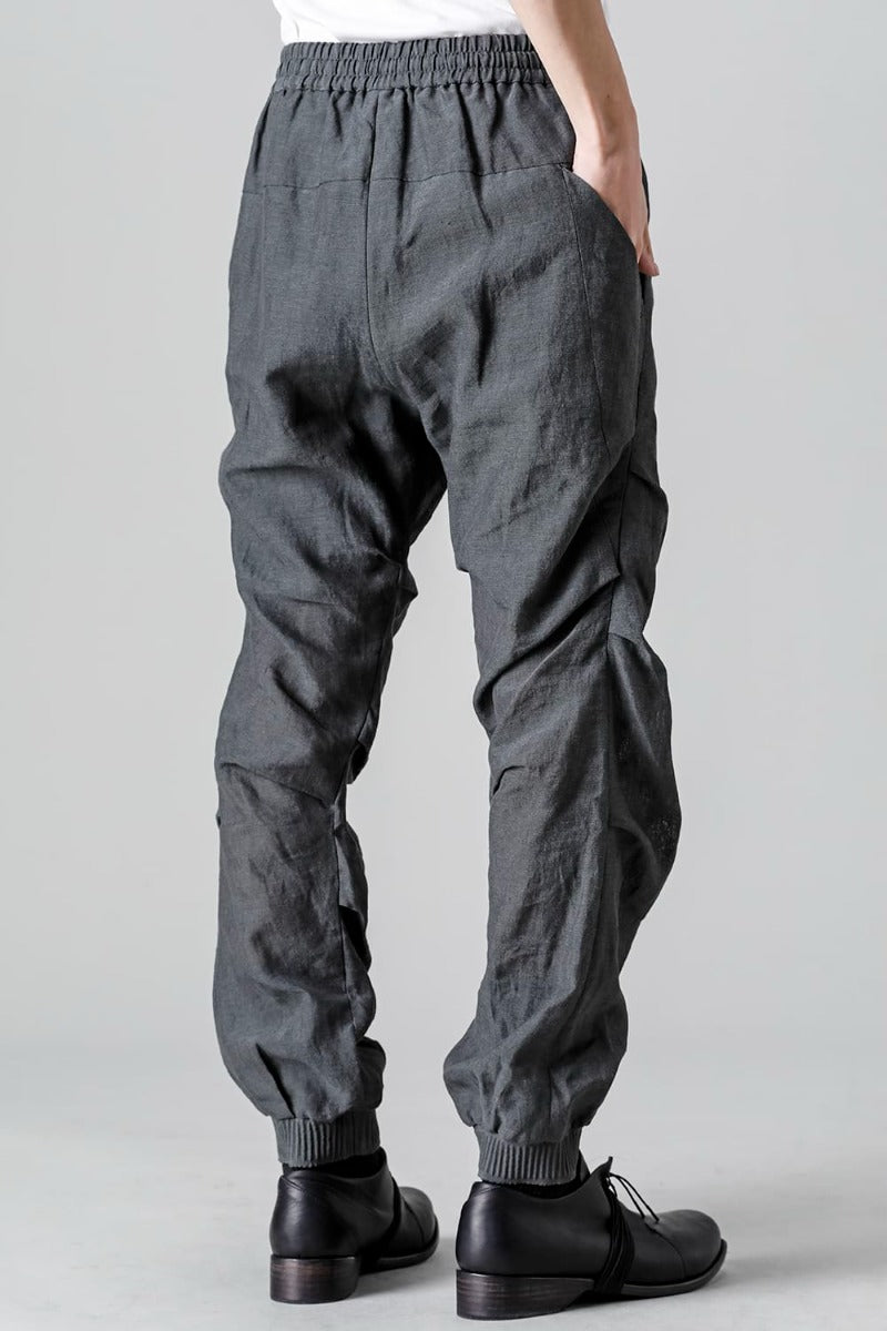 Jogger pants  Linen Blue Gray