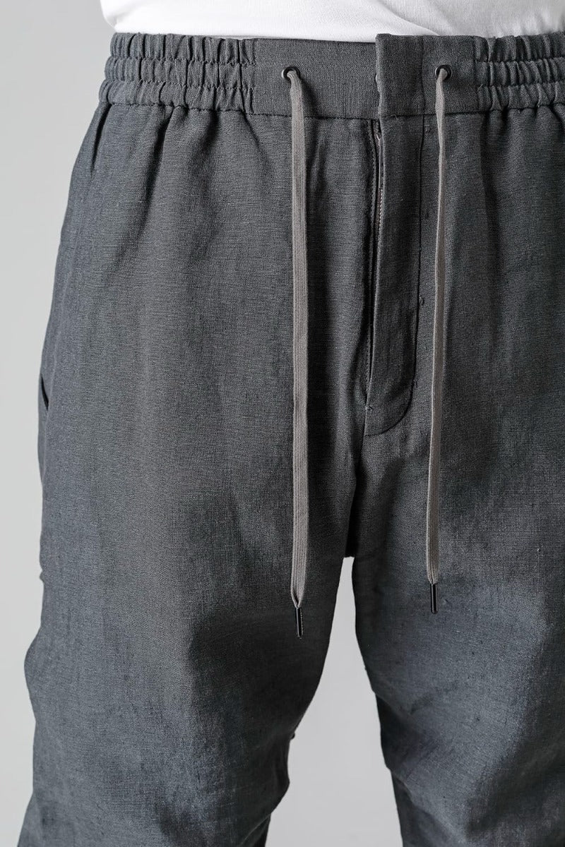 Jogger pants  Linen Blue Gray