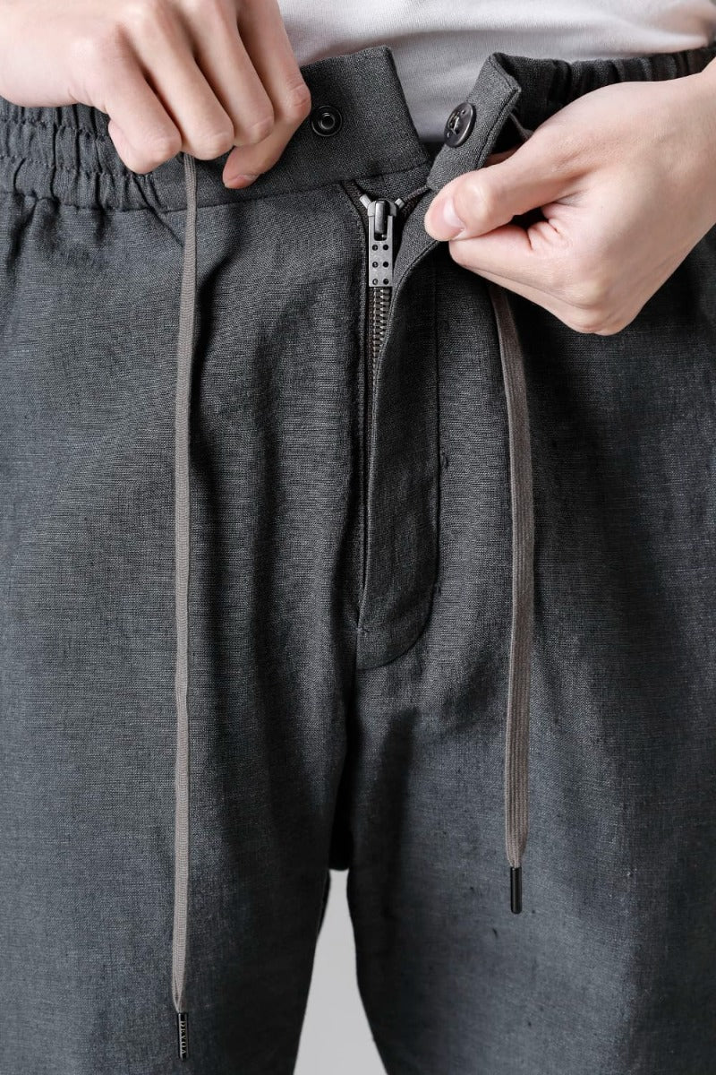 Jogger pants  Linen Blue Gray