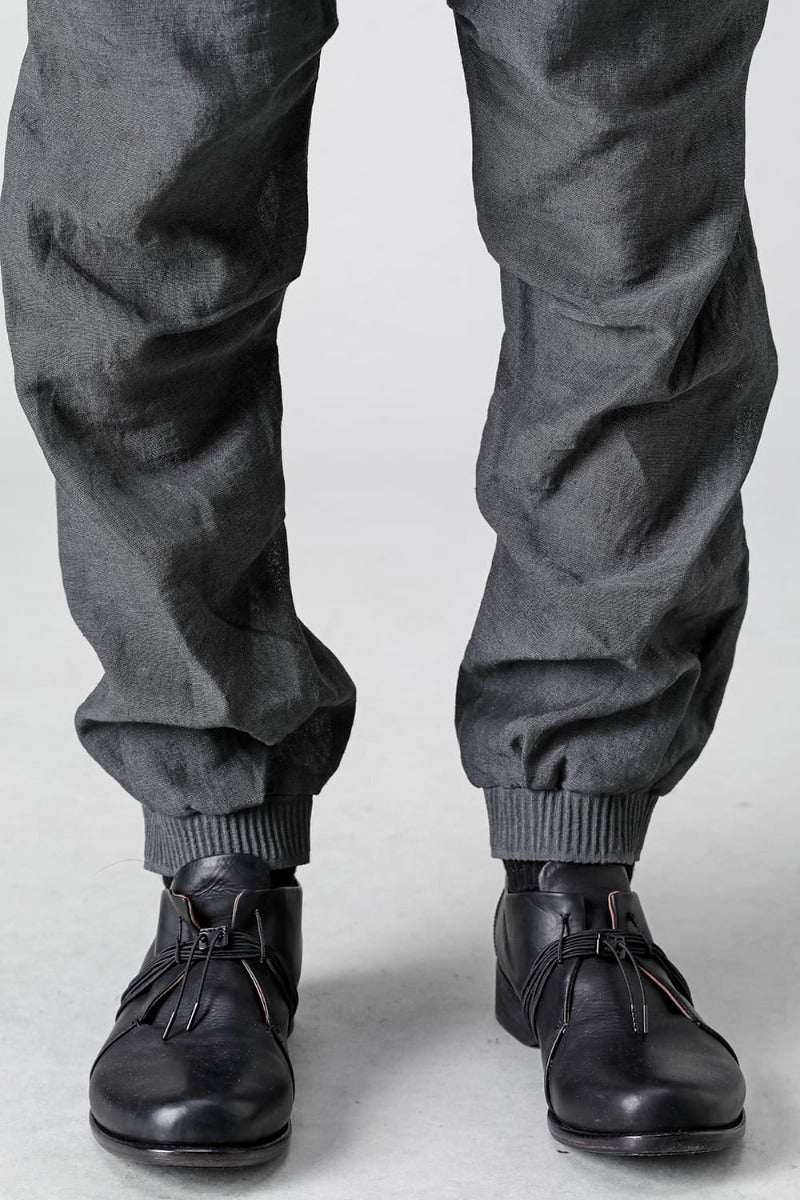 Jogger pants  Linen Blue Gray