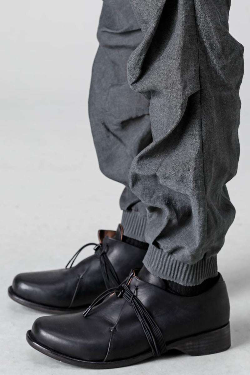 Jogger pants  Linen Blue Gray