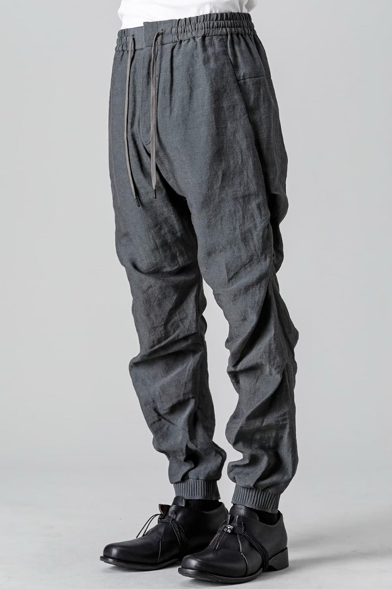 Jogger pants  Linen Blue Gray