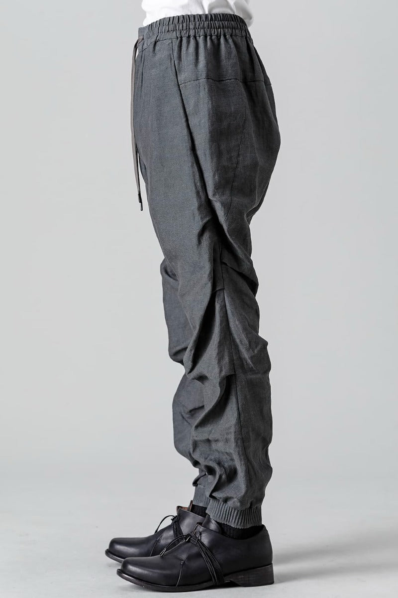 Jogger pants  Linen Blue Gray