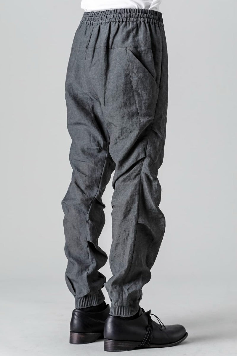 Jogger pants  Linen Blue Gray