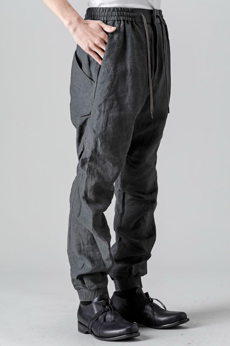 Jogger pants  Linen Blue Gray